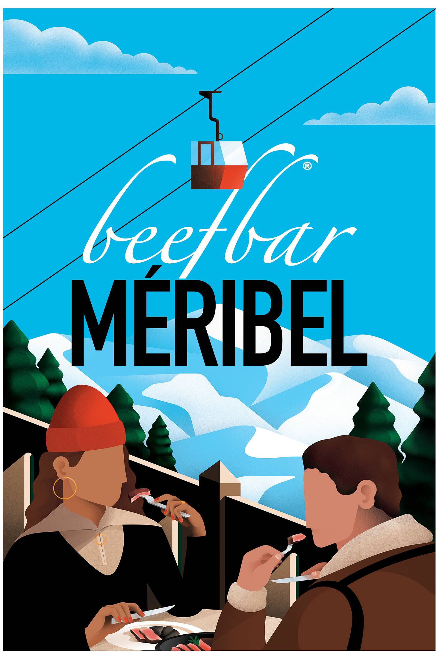 illustration beefbar méribel