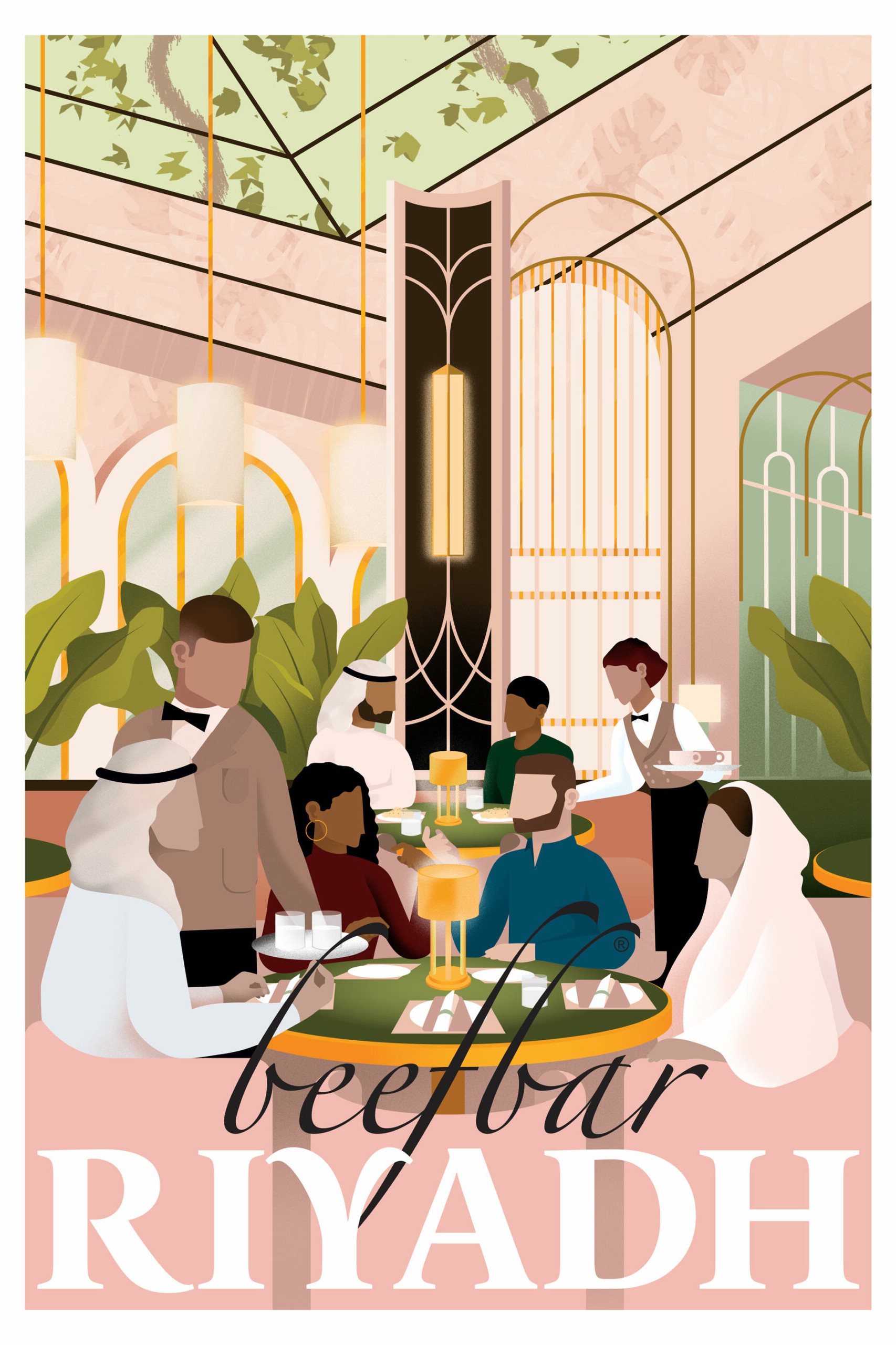 beefbar riyadh illustration