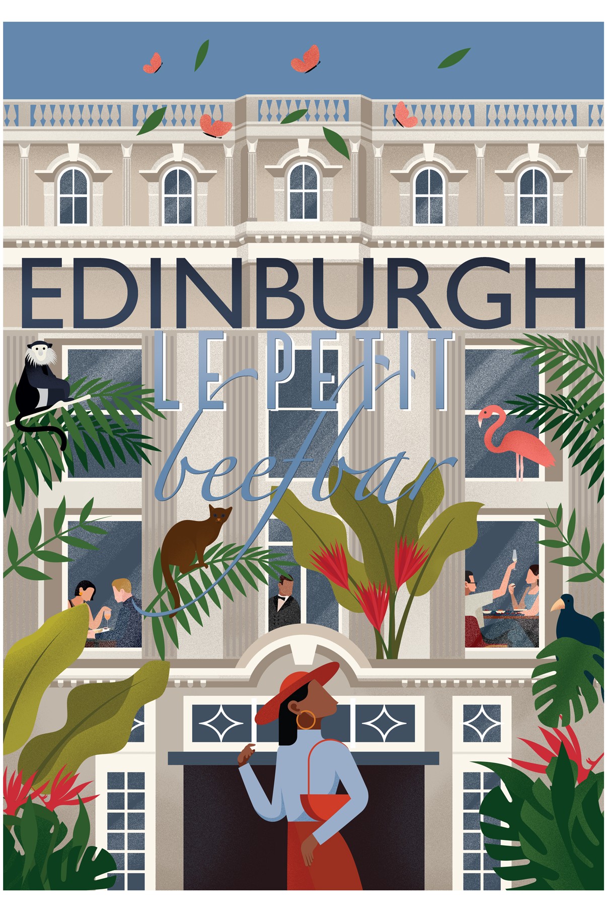 illustration le petit beefbar edinburgh