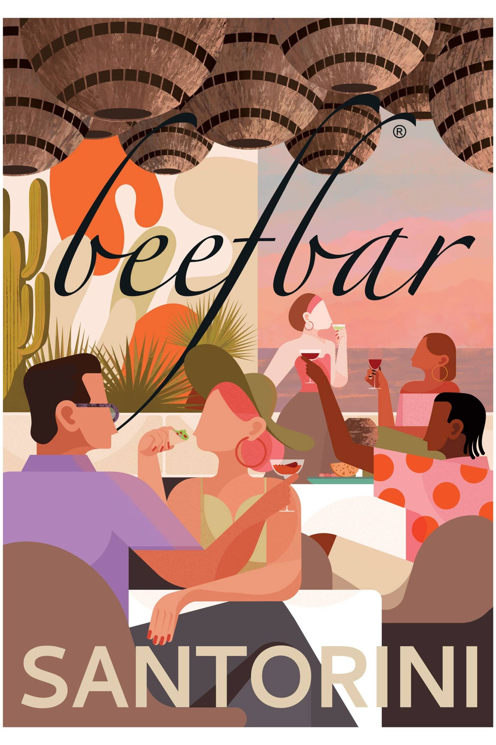 illustration beefbar santorini