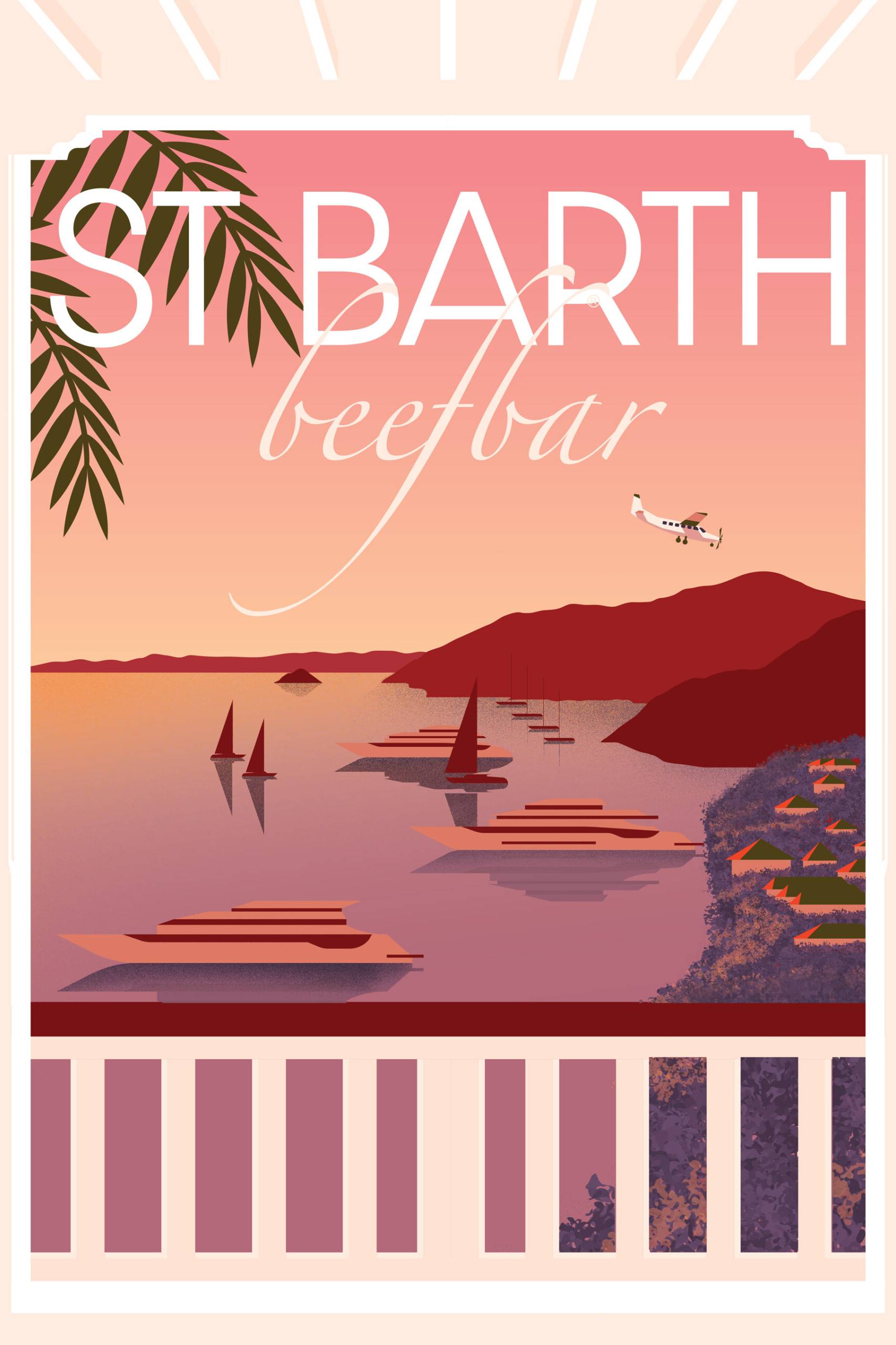 illustration beefbar st barth